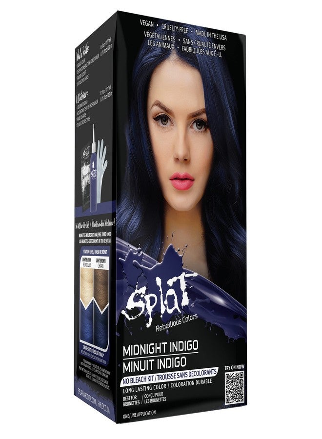 Splat Vegan and Cruelty-Free Semi-Permanent Hair Color Dye (6 Fl Oz, MIDNIGHT INDIGO) - Image 1